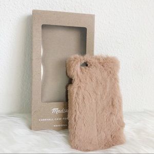 Madewell iPhone 6 or 7 fur case Golden Apricot